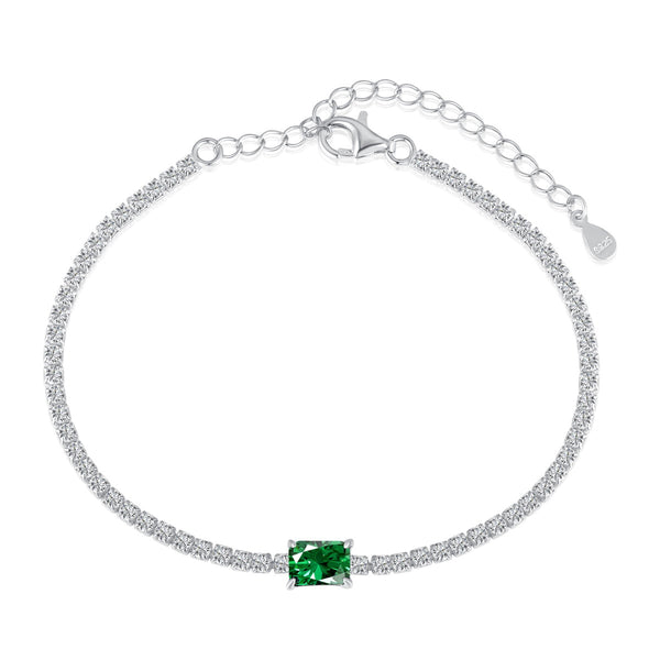 ˇStella JewelryˇUnique Emerald Cut Banquet Bracelet