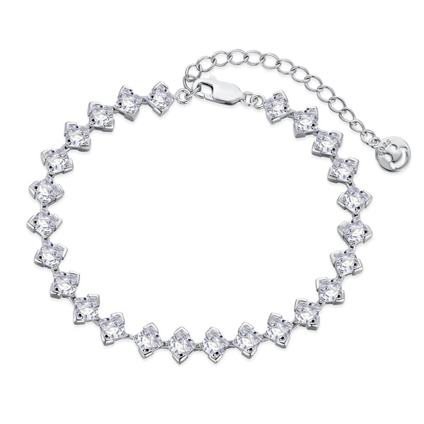 ˇStella JewelryˇOrnate Princess Cut Daily Bracelet