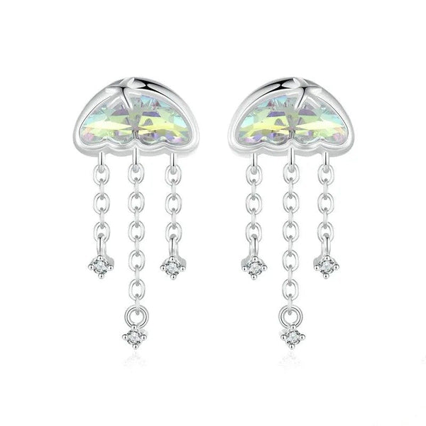 ˇStella JewelryˇIridescent Jellyfish Earrings Studs Teen Girls